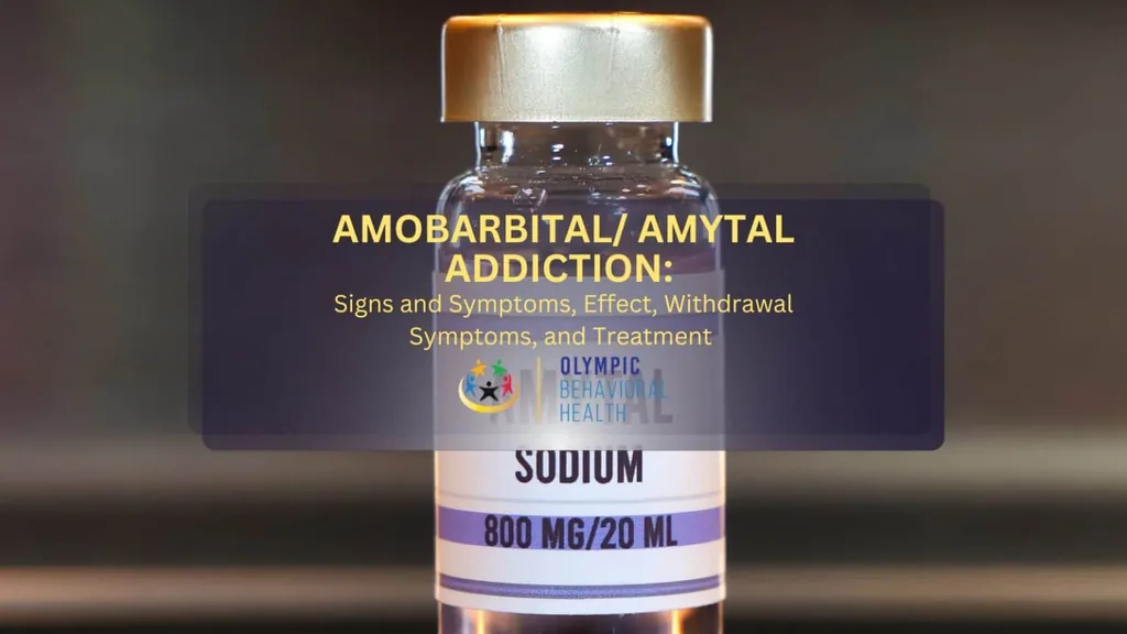 Amobarbital/Amytal Addiction: Signs, Effects, Withdrawal and Treatment title over an amobarbital sodium vial