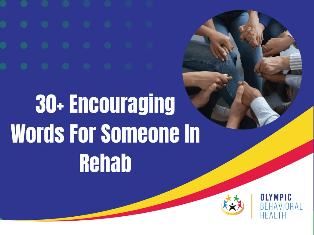 Featured image titled 30+ Encouraging Words For Someone In Rehab with hands joined together in a support circle