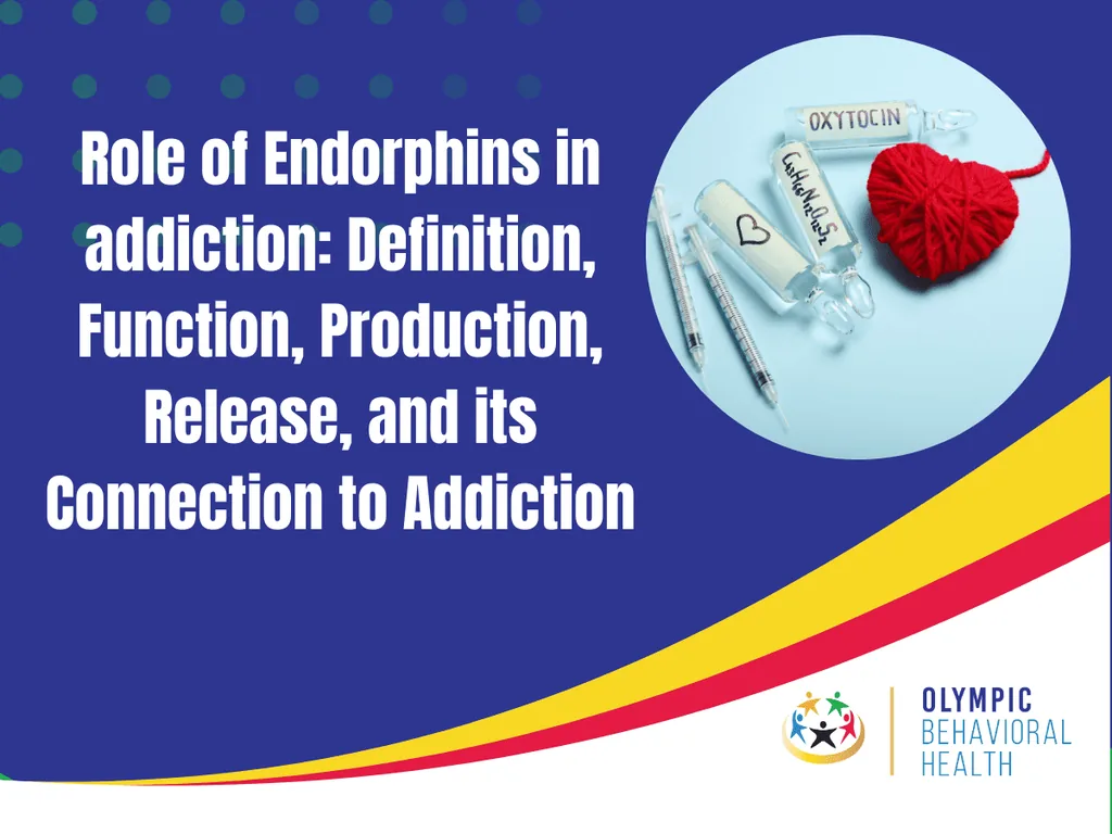 Featured graphic titled Role of Endorphins in Addiction: Definition, Function, Production, Release, and its Connection