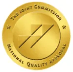 The Joint Commission gold seal of approval, shown in the trust badges as Olympic Behavioral Health's JCAHO accreditation
