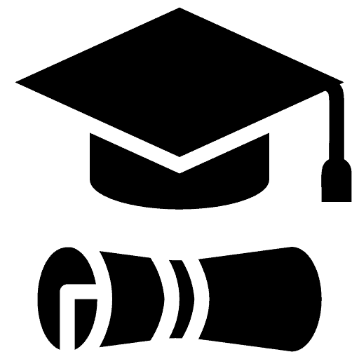 Graduation cap and diploma icon marking the PhD-Led Clinical Team trust badge on the Adderall addiction treatment page