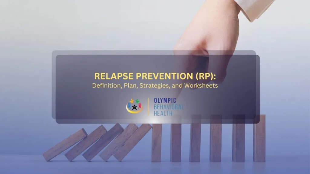 Featured image for Relapse Prevention (RP): Definition, Plan, Strategies, and Worksheets, a hand stopping falling dominoes