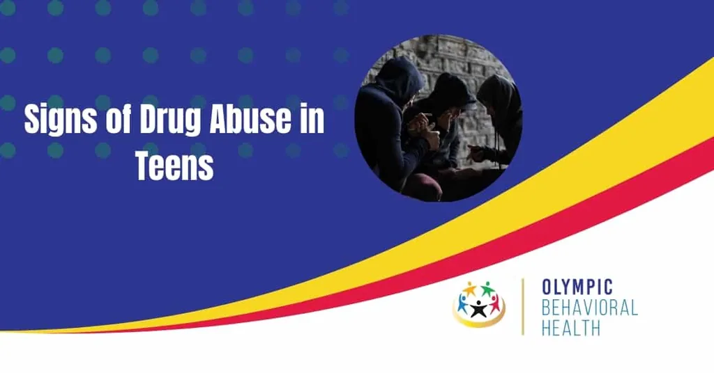 Signs of Drug Abuse in Teens featured banner with hooded teenagers gathered together