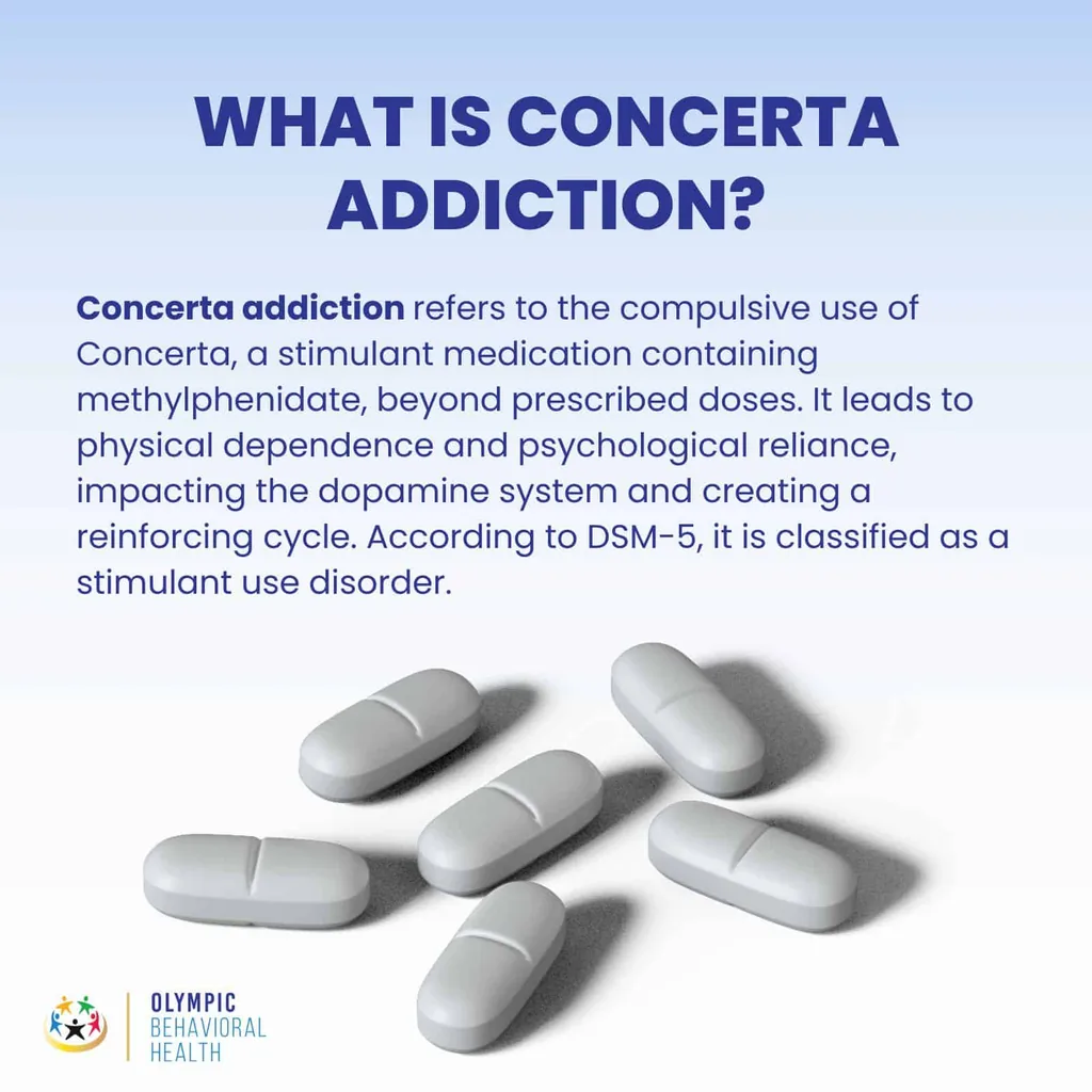 White pills under the definition of Concerta addiction, the compulsive use of methylphenidate beyond prescribed doses