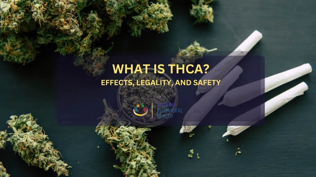 What Is THCA? Effects, Legality and Safety title over cannabis buds and pre-rolled joints